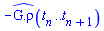 -`#mrow(mover(mrow(mo(G),mo("."),mo("&#x3c1;")),mo("^")))`(t[n] .. t[n+1])