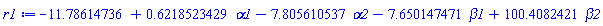 -11.78614736+.6218523429*alpha1-7.805610537*alpha2-7.650147471*beta1+100.4082421*beta2