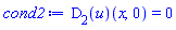 (D[2](u))(x, 0) = 0