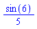 (1/5)*sin(6)