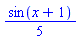 (1/5)*sin(x+1)