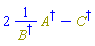 2*Physics:-`*`(Physics:-`^`(Physics:-Dagger(B), -1), Physics:-Dagger(A))-Physics:-Dagger(C)