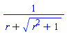 1/(r+(r^2+1)^(1/2))