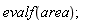 evalf(area)