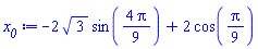 -2*3^(1/2)*sin((4/9)*Pi)+2*cos((1/9)*Pi)