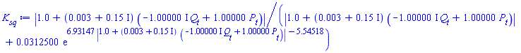 abs(1.0+(0.3e-2+.15*I)*(-(1.00000*I)*Q__t+1.00000*P__t))/(abs(1.0+(0.3e-2+.15*I)*(-(1.00000*I)*Q__t+1.00000*P__t))+0.312500e-1*exp(6.93147*abs(1.0+(0.3e-2+.15*I)*(-(1.00000*I)*Q__t+1.00000*P__t))-5.54518))