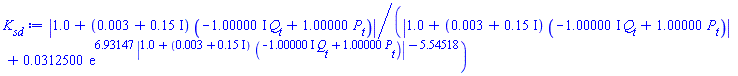 abs(1.0+(0.3e-2+.15*I)*(-(1.00000*I)*Q__t+1.00000*P__t))/(abs(1.0+(0.3e-2+.15*I)*(-(1.00000*I)*Q__t+1.00000*P__t))+0.312500e-1*exp(6.93147*abs(1.0+(0.3e-2+.15*I)*(-(1.00000*I)*Q__t+1.00000*P__t))-5.54518))