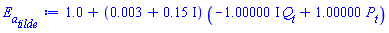 1.0+(0.3e-2+.15*I)*(-(1.00000*I)*Q__t+1.00000*P__t)