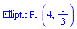 EllipticPi(4, 1/3)