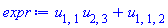 u[1, 1]*u[2, 3]+u[1, 1, 2]