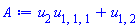 u[2]*u[1, 1, 1]+u[1, 2]