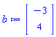 Vector(2, {(1) = -3, (2) = 4})