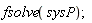 fsolve(sysP)