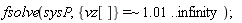 fsolve(sysP, `~`[`=`]({vz[]}, 1.01 .. infinity))