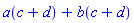 a(c+d)+b(c+d)
