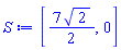 [(7/2)*2^(1/2), 0]