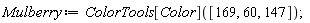 Mulberry := ColorTools[Color]([169, 60, 147])