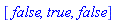 [false, true, false]