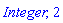 Integer, 2