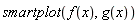 smartplot(f(x), g(x))