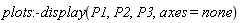 plots:-display(P1, P2, P3, axes = none)