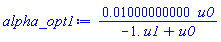 0.1000000000e-1*u0/(-1.*u1+u0)