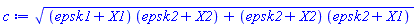 ((epsk1+X1)*(epsk2+X2)+(epsk2+X2)*(epsk2+X1))^(1/2)