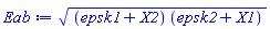 ((epsk1+X2)*(epsk2+X1))^(1/2)