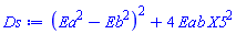 (Ea^2-Eb^2)^2+4*Eab*X5^2