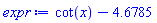 cot(x)-4.6785