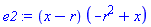 (x-r)*(-r^2+x)
