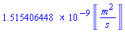 0.1515406448e-4*Units:-Unit(cm^2/s)