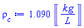 1.090*Units:-Unit(kg/L)