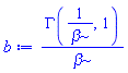 GAMMA(1/beta, 1)/beta