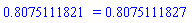 .8075111821 = .8075111827