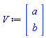 V := Vector(2, {(1) = 4, (2) = b})