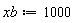 xb := 1000