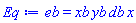 eb = xb*yb*db*x