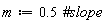 m := .5