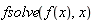 fsolve(f(x), x)