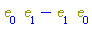 Physics:-`*`(e[0], e[1])-Physics:-`*`(e[1], e[0])