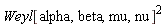 Weyl[alpha, beta, mu, nu]^2