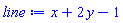 x+2*y-1
