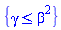 {gamma <= beta^2}