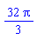 (32/3)*Pi