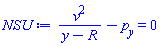 v(y, z)^2/(y-R(z))-(diff(p(y, z), y)) = 0
