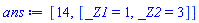 [14, [_Z1 = 1, _Z2 = 3]]