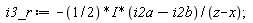 i3_r := -(1/2*I)*(i2a-i2b)/(z-x)