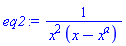 1/(x^2*(x-x^a))