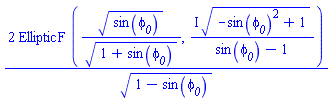 2*EllipticF(sin(phi__0)^(1/2)/(1+sin(phi__0))^(1/2), I*(-sin(phi__0)^2+1)^(1/2)/(sin(phi__0)-1))/(1-sin(phi__0))^(1/2)
